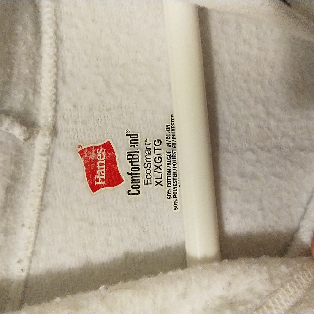 Xl Hanes white hoodie - Picture 6 of 8